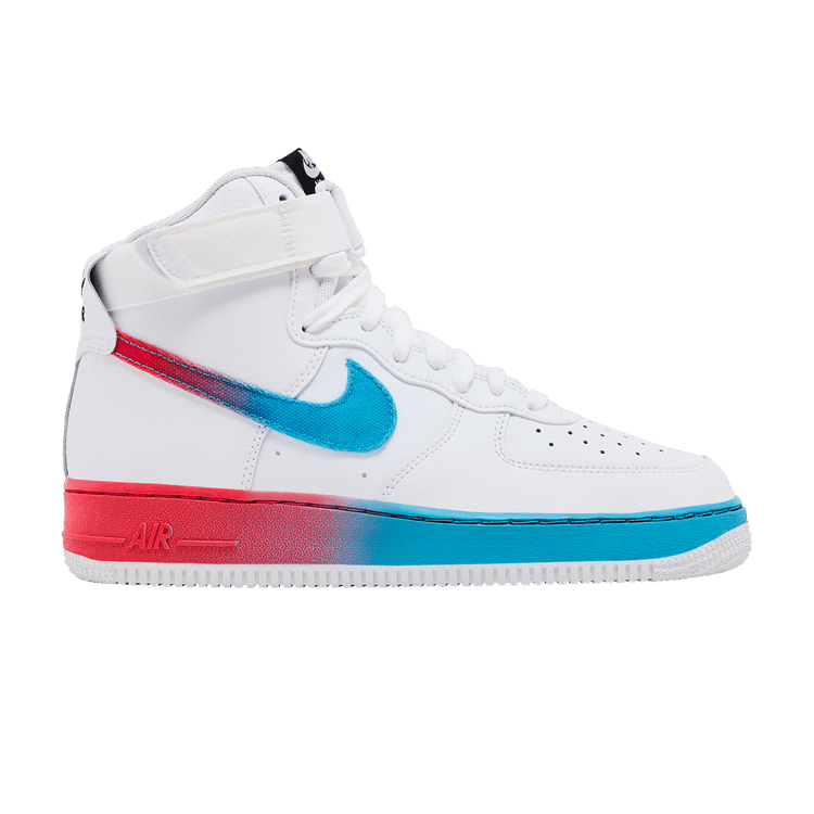 Nike Air Force 1 High Gradient White Blue Fury Ember Glow