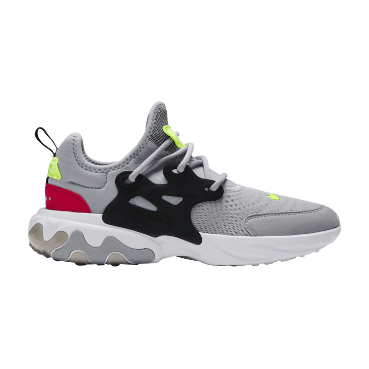 Nike React Presto Wolf Grey Black Rush Pink Volt (GS)