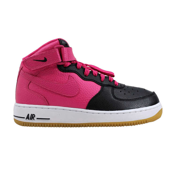 Nike Air Force 1 Mid Black Vivid Pink White (GS)