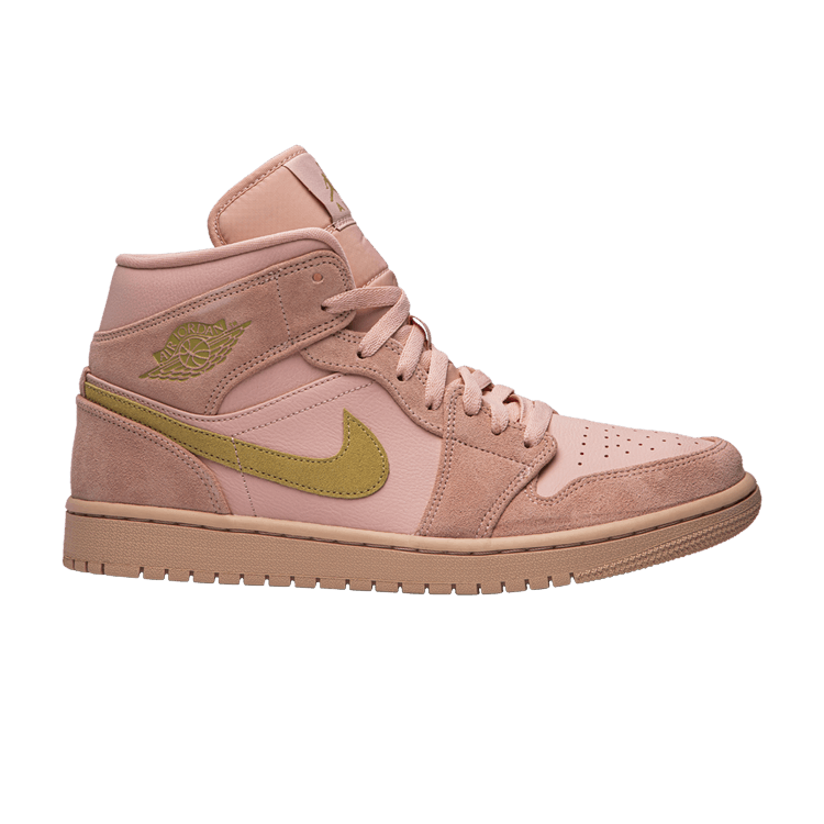 Jordan 1 Mid Coral Gold