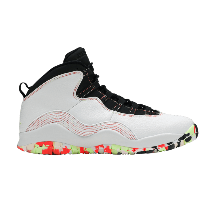 Jordan 10 Retro White Barely Volt Ember Glow (GS)