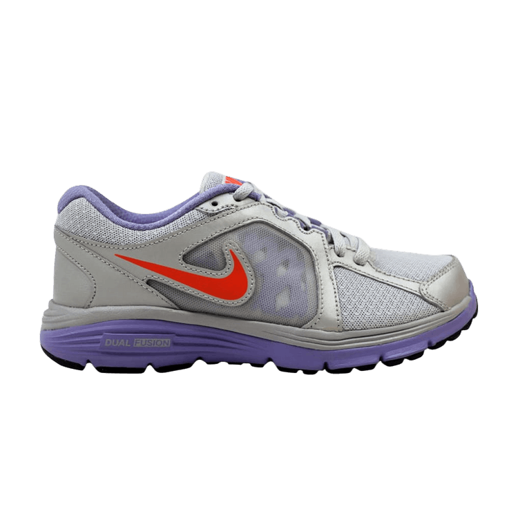 Nike Dual Fusion Run Metallic Platinum/Bright Crimson-Medium Volt (Women's)