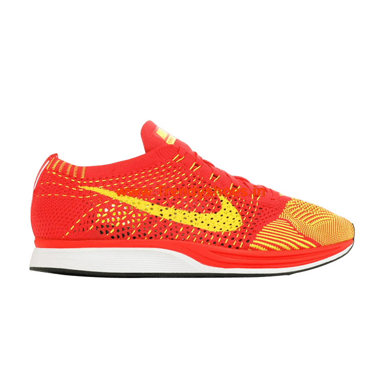 Nike Flyknit Racer Bright Crimson Volt