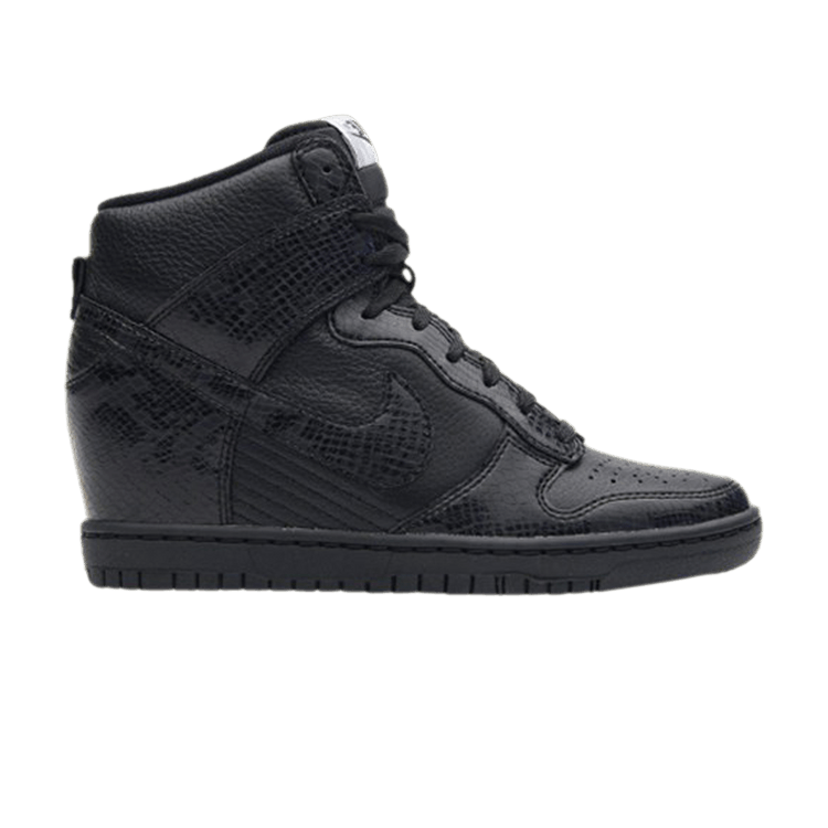 Nike Dunk High Sky Hi Black Leather Snake (GS)