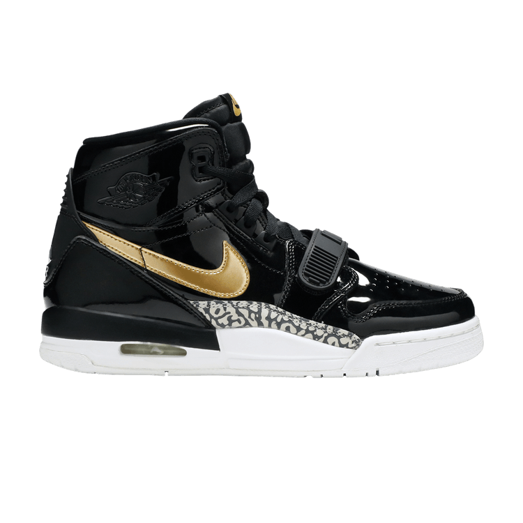 Jordan Legacy 312 Black Gold Patent (GS)