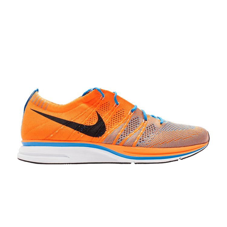 Nike Flyknit Trainer+ Total Orange Blue Glow