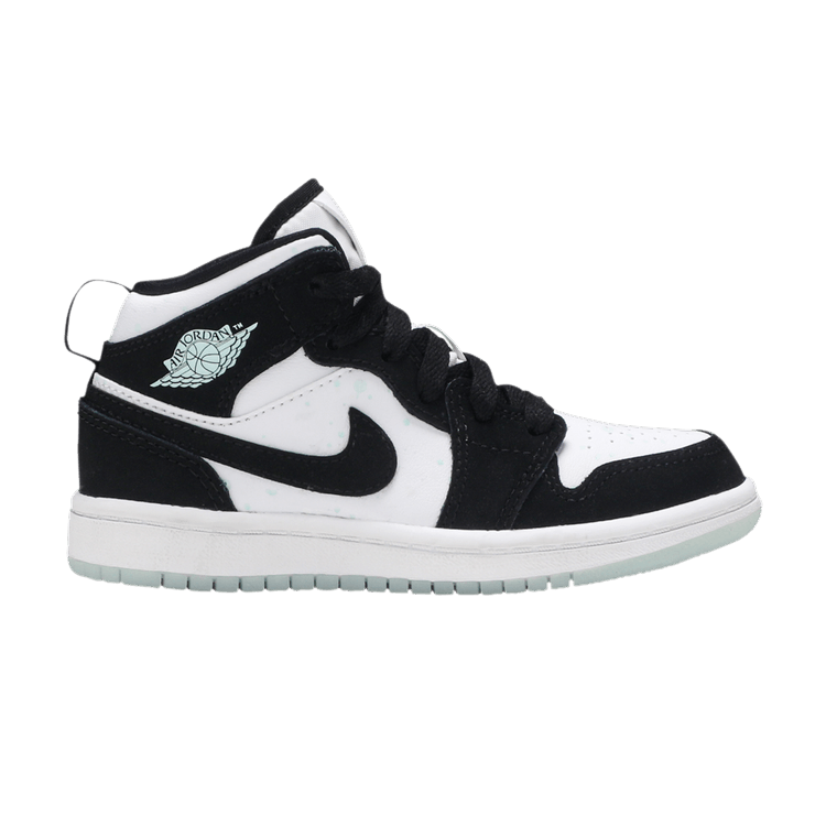 Jordan 1 Mid White Black Teal Tint (PS)