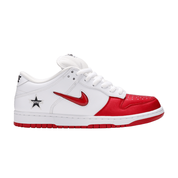 Nike SB Dunk Low Supreme Jewel Swoosh Red