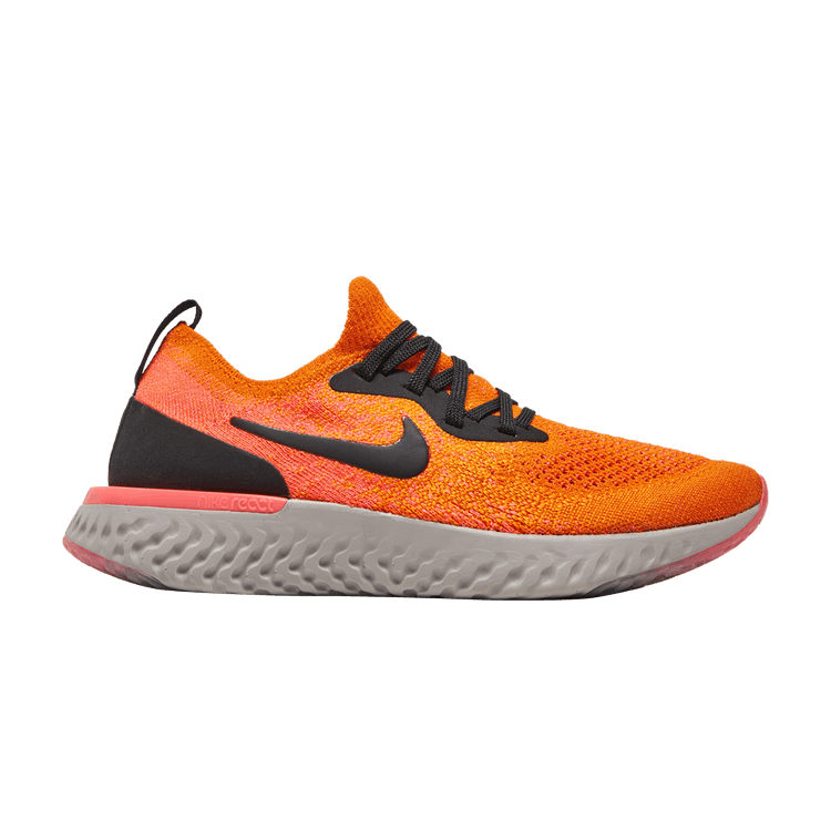 Nike Epic React Flyknit Black Orange (GS)