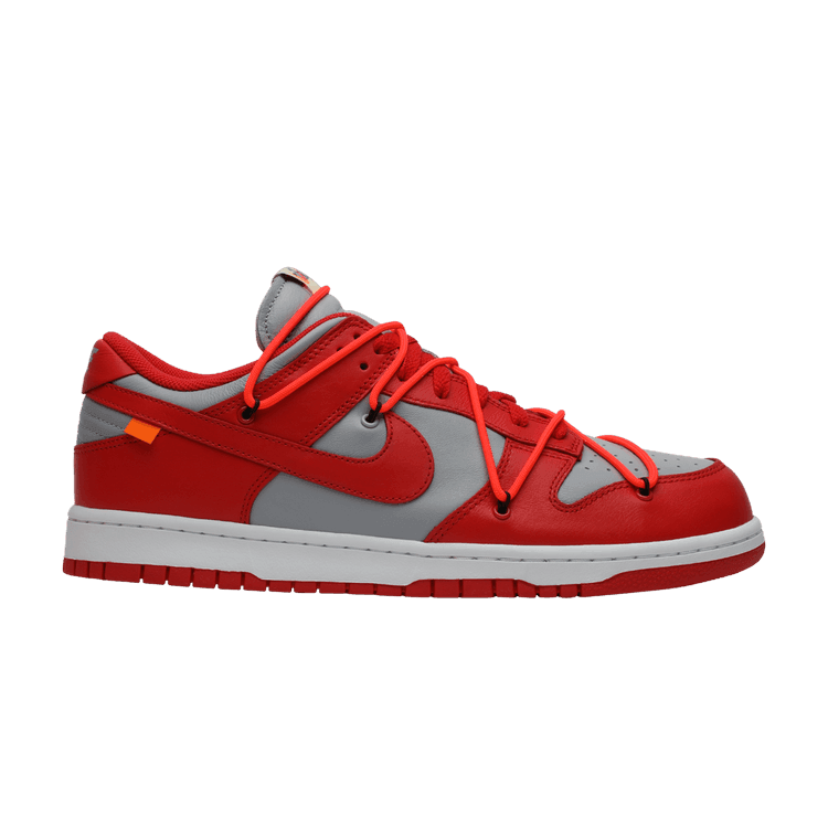 Nike Dunk Low Off-White University Red - Side Kicks