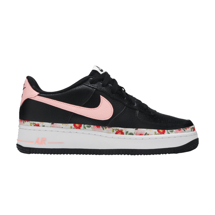 Nike Air Force 1 Low Vintage Floral Black Pink (GS)