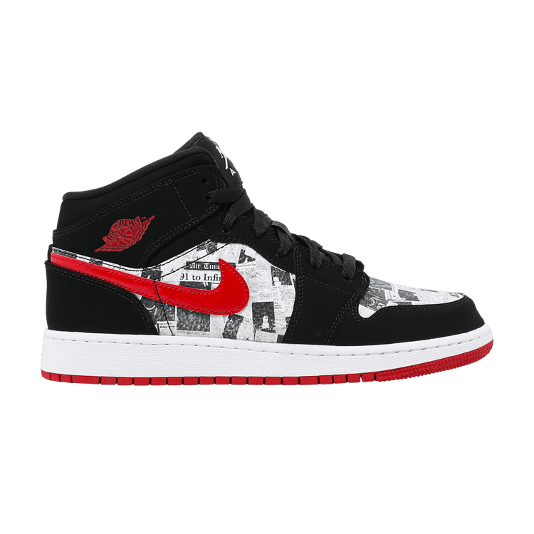 Jordan 1 Mid Newspaper Air Times (GS)