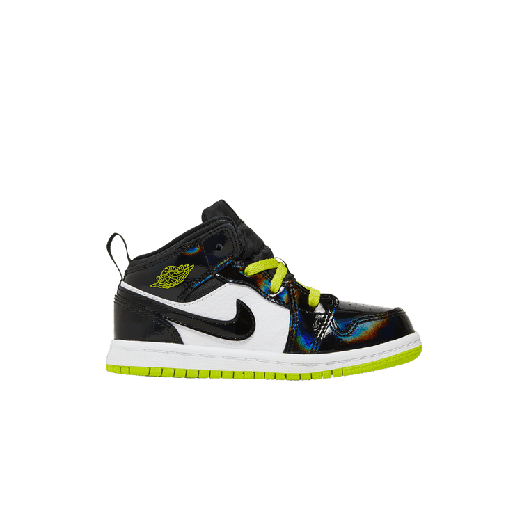 Jordan 1 Mid Black Cyber Mystic Green (TD)