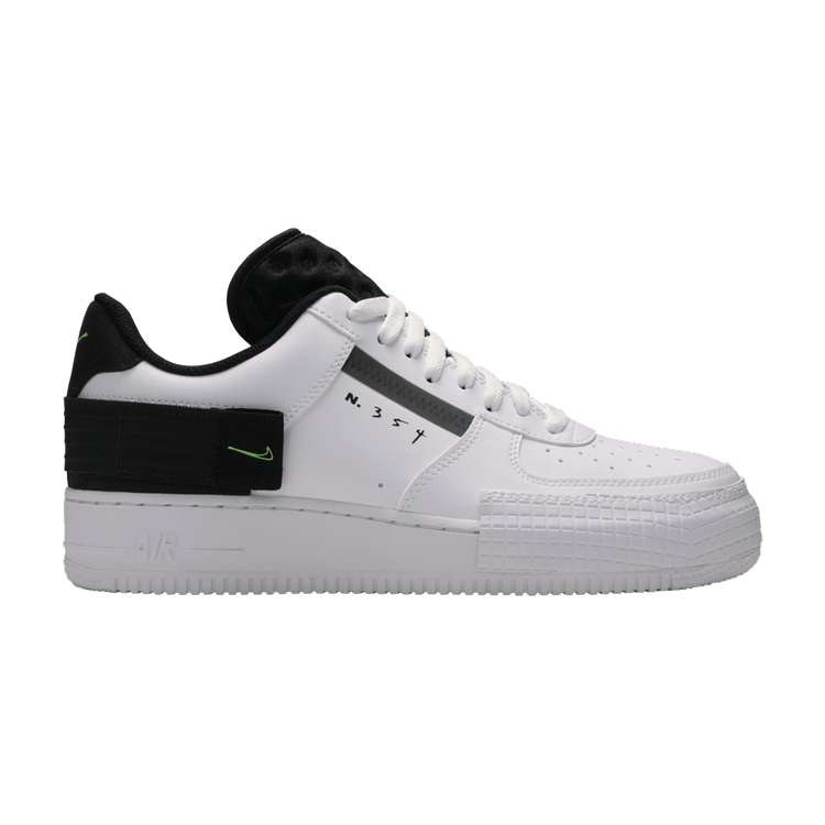 Nike Air Force 1 Type White Black Volt