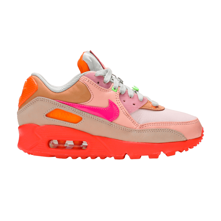 Nike Air Max 90 PRM Platinum Crimson/Bright Purple (Women's)