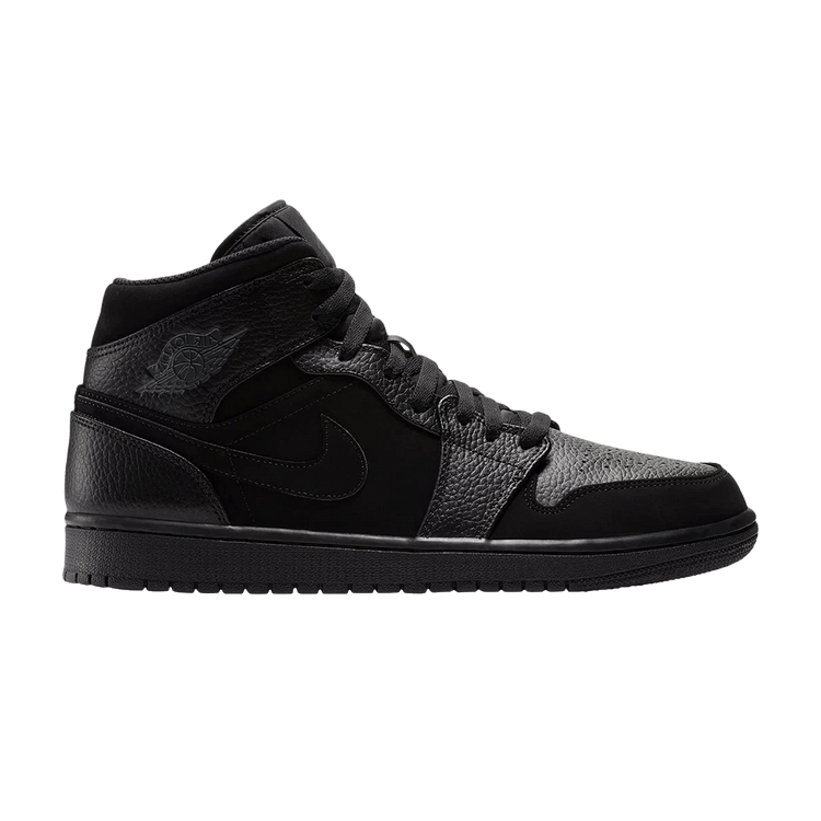 Jordan 1 Mid Black Dark Smoke Grey