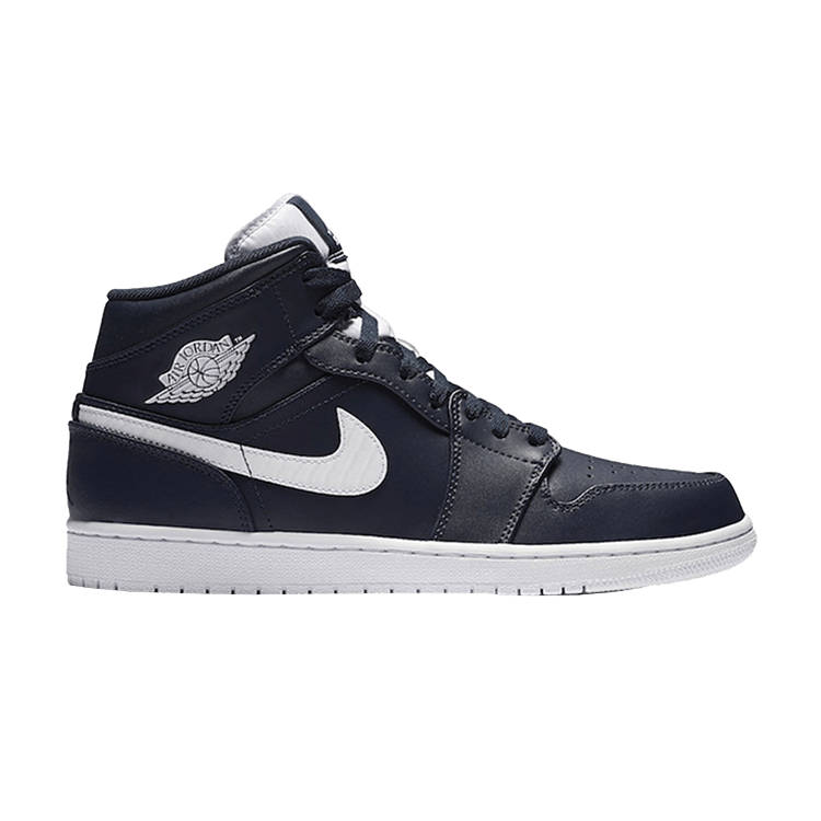 Jordan 1 Retro Mid Obsidian White