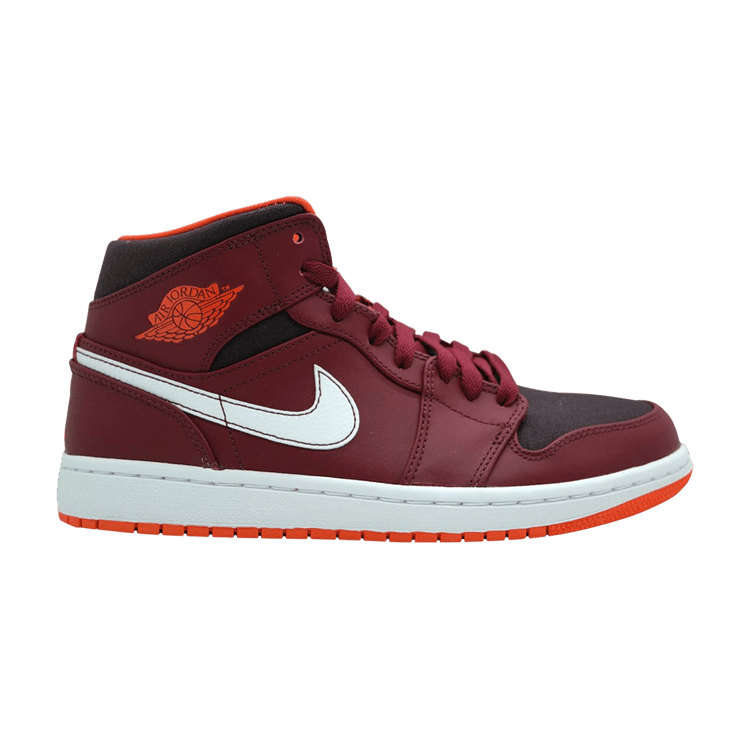 Jordan 1 Mid Team Red Electric Orange