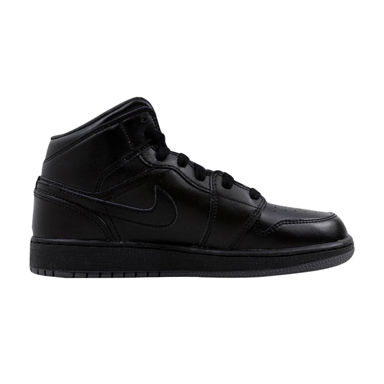 Jordan 1 Mid Black Dark Grey Outsole (GS)