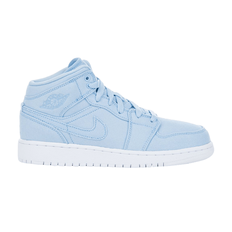 Jordan 1 Mid Canvas Ice Blue (GS)