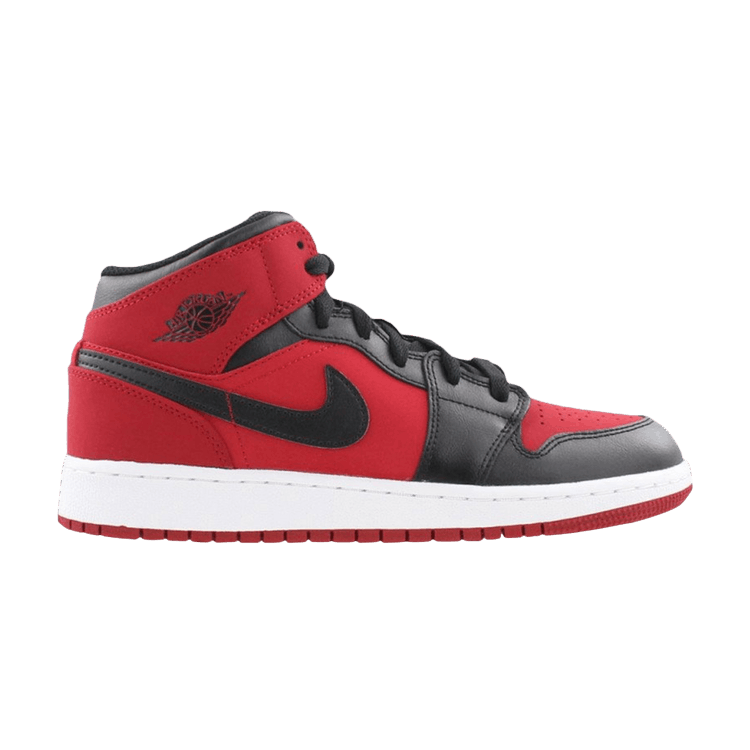 Jordan 1 Mid Gym Red Black (GS)