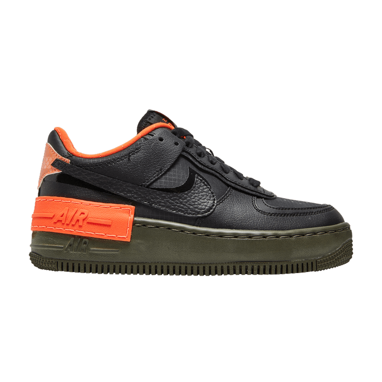 Nike Air Force 1 Low Shadow Black Hyper Crimson Cargo Khaki (Women's)