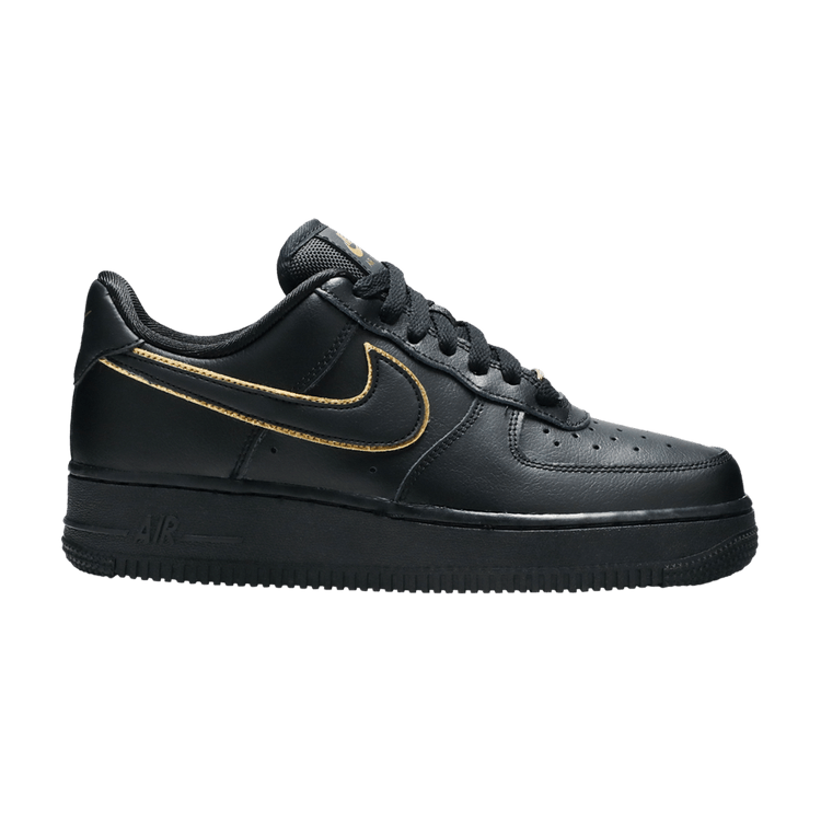 Nike Air Force 1 Low Black Gold Swoosh (Women's)