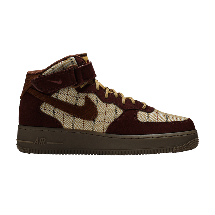 Nike Air Force 1 Mid Plaid Brown