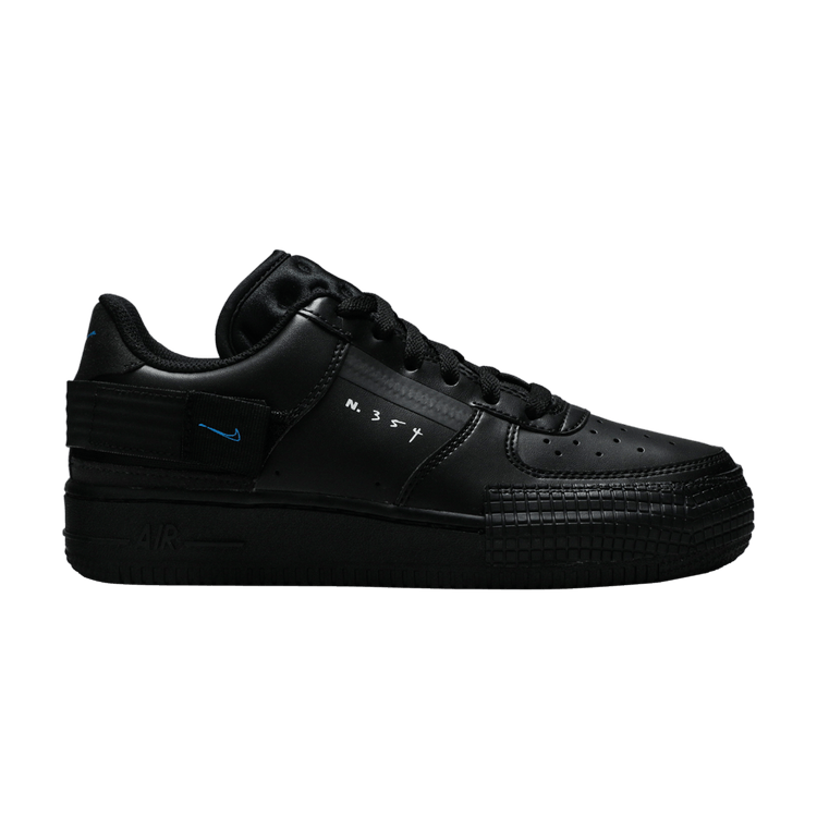 Nike Air Force 1 Low Type Black Photo Blue (GS)