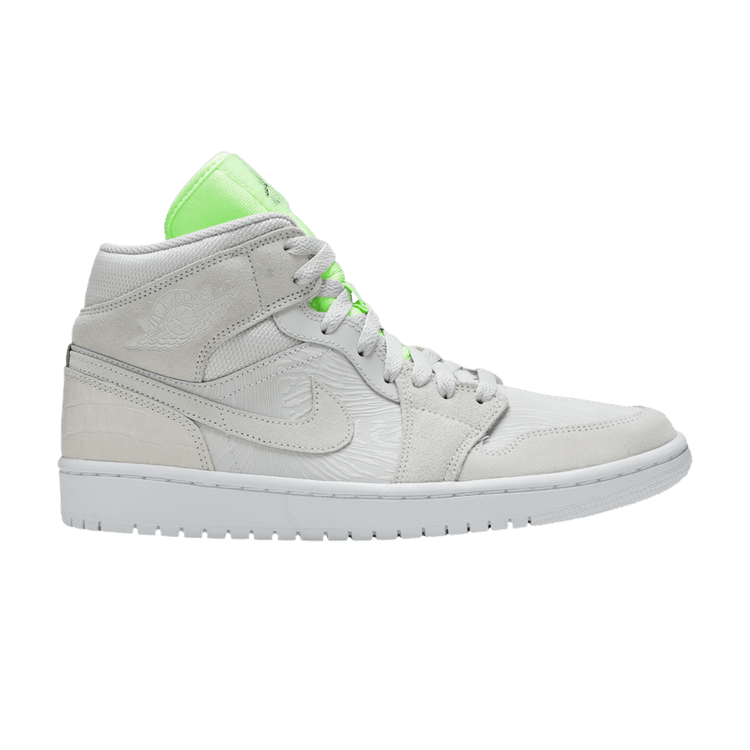 Jordan 1 Mid Vast Grey Ghost Green (Women's)