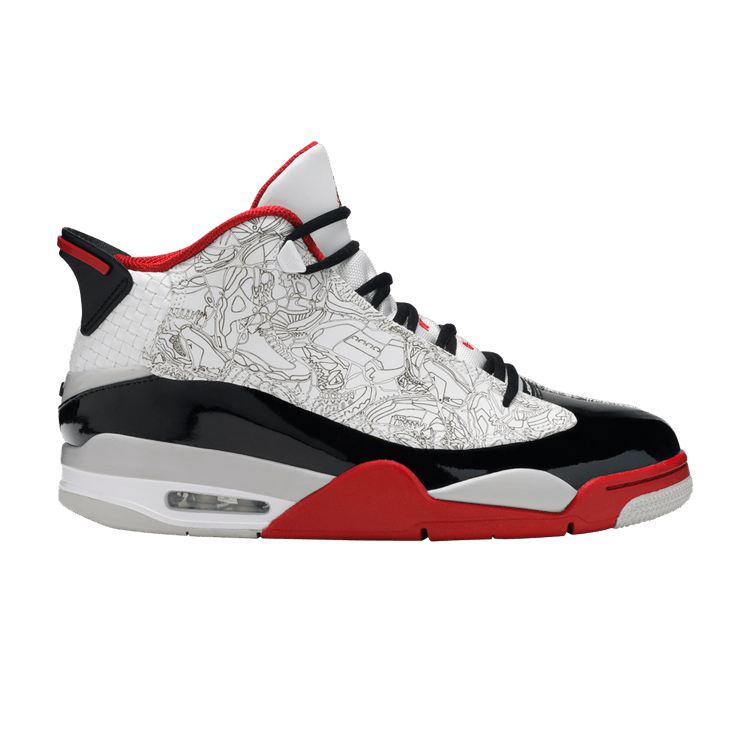 Jordan Dub Zero White Varsity Red