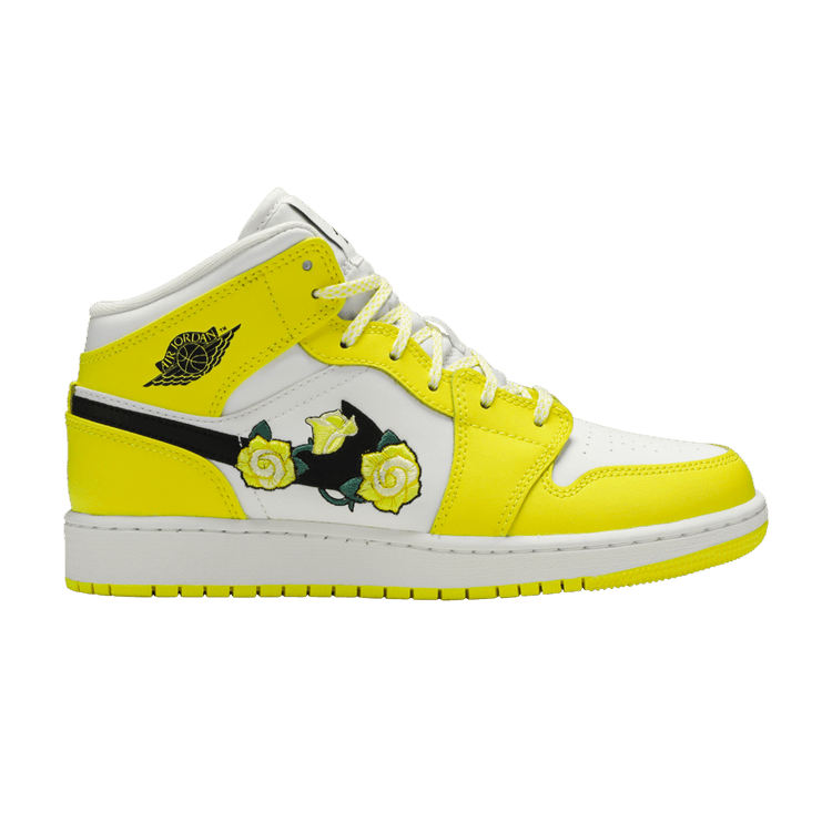 Jordan 1 Mid Dynamic Yellow Floral (GS)