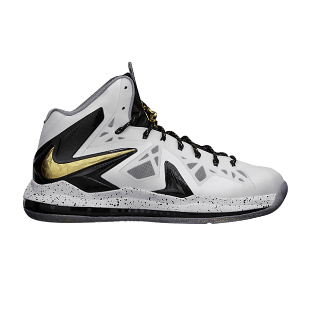 Nike LeBron X Elite+ White Gold