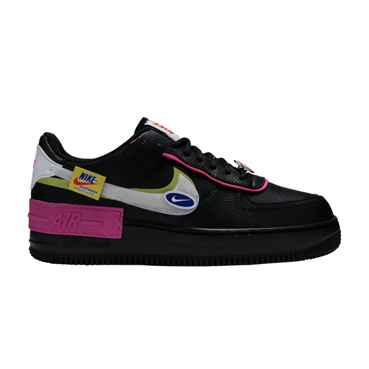 Nike Air Force 1 Low Shadow Removable Patches Black Pink (Women's)