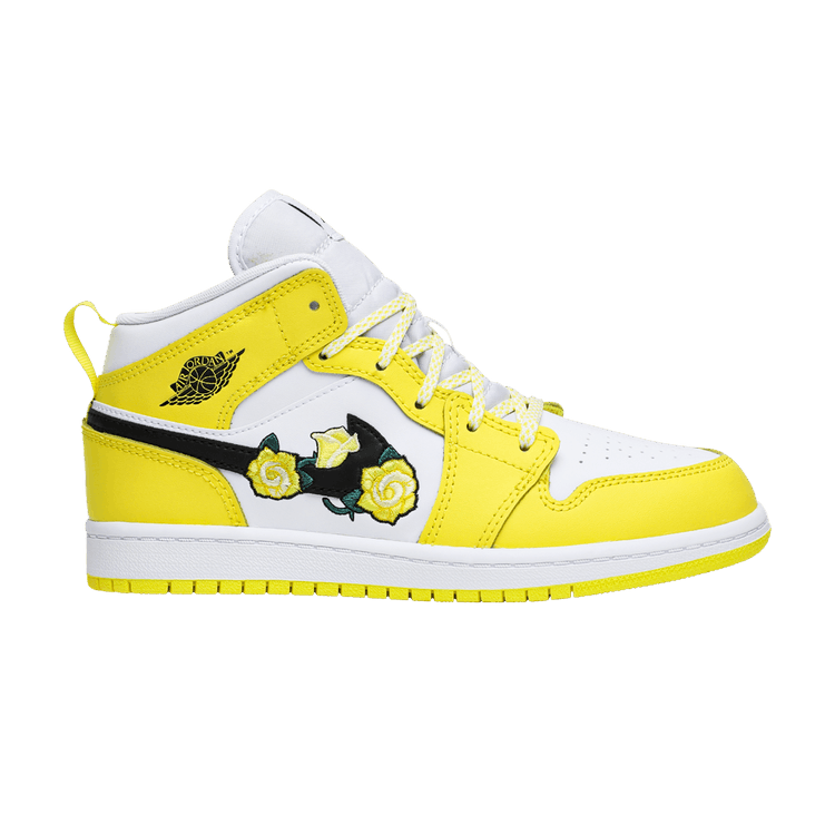 Jordan 1 Mid Dynamic Yellow Floral (PS)