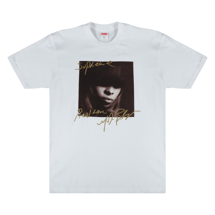 Supreme Mary J. Blige T-Shirt 'White' - Side Kicks