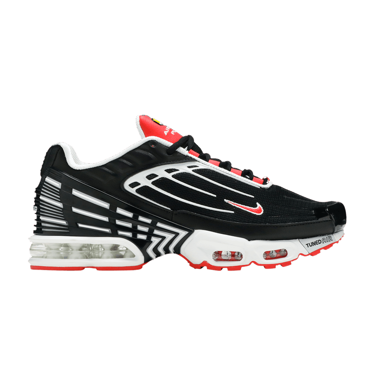 Nike Air Max Plus 3 Black White Track Red