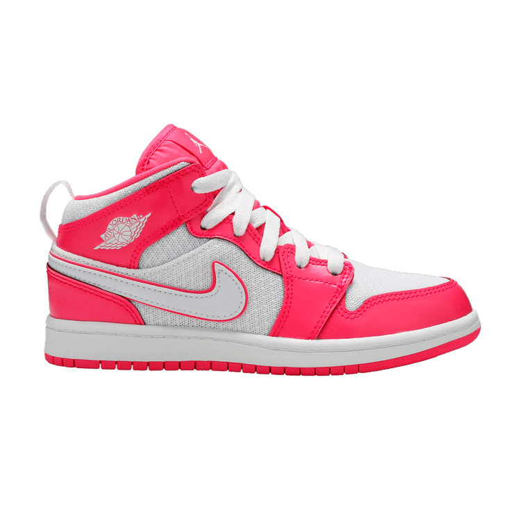 Jordan 1 Mid Hyper Pink White (PS)