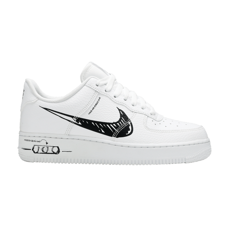 Nike Air Force 1 Low Sketch White Black