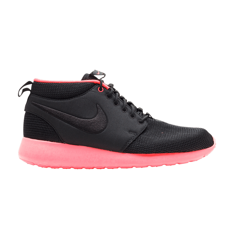 Nike Rosherun Mid Black Atomic Red