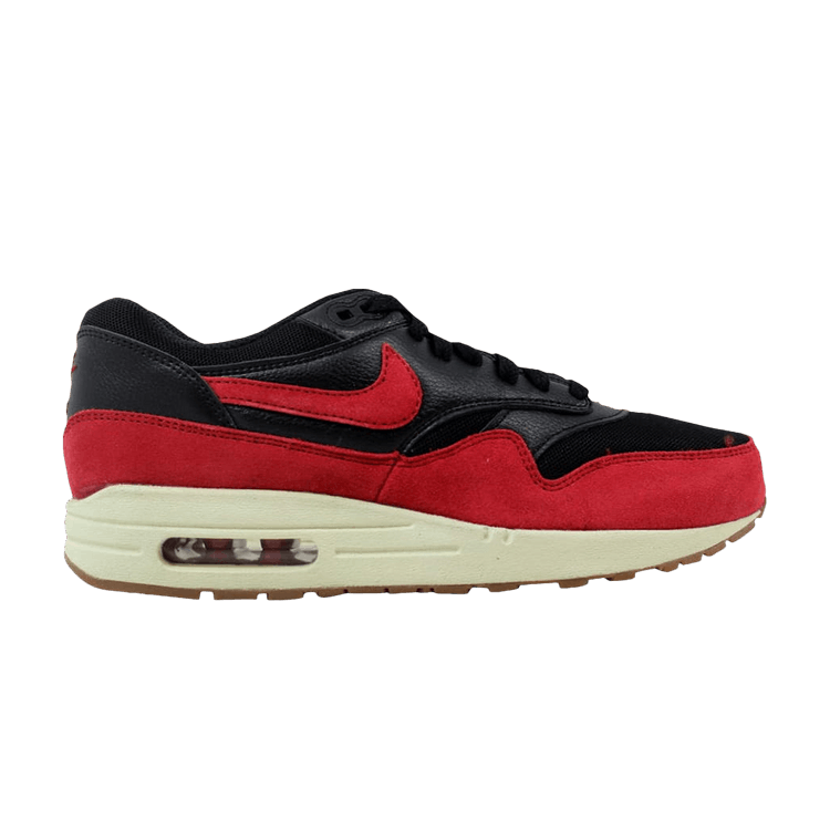 Nike Air Max 1 Black Red Sail (Women's)