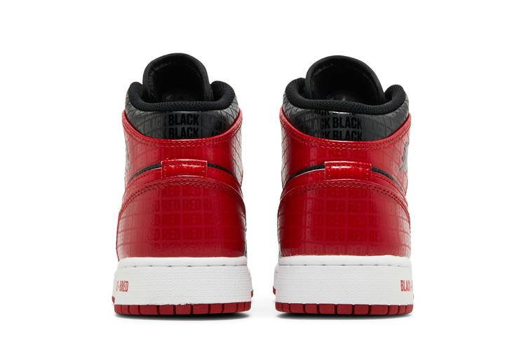 Jordan 1 Mid Bred Text (GS)