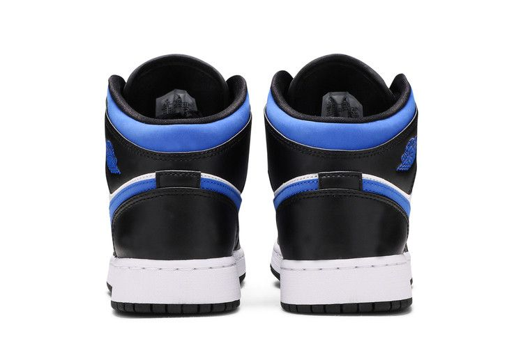 Jordan 1 Mid White Black Racer Blue (GS)