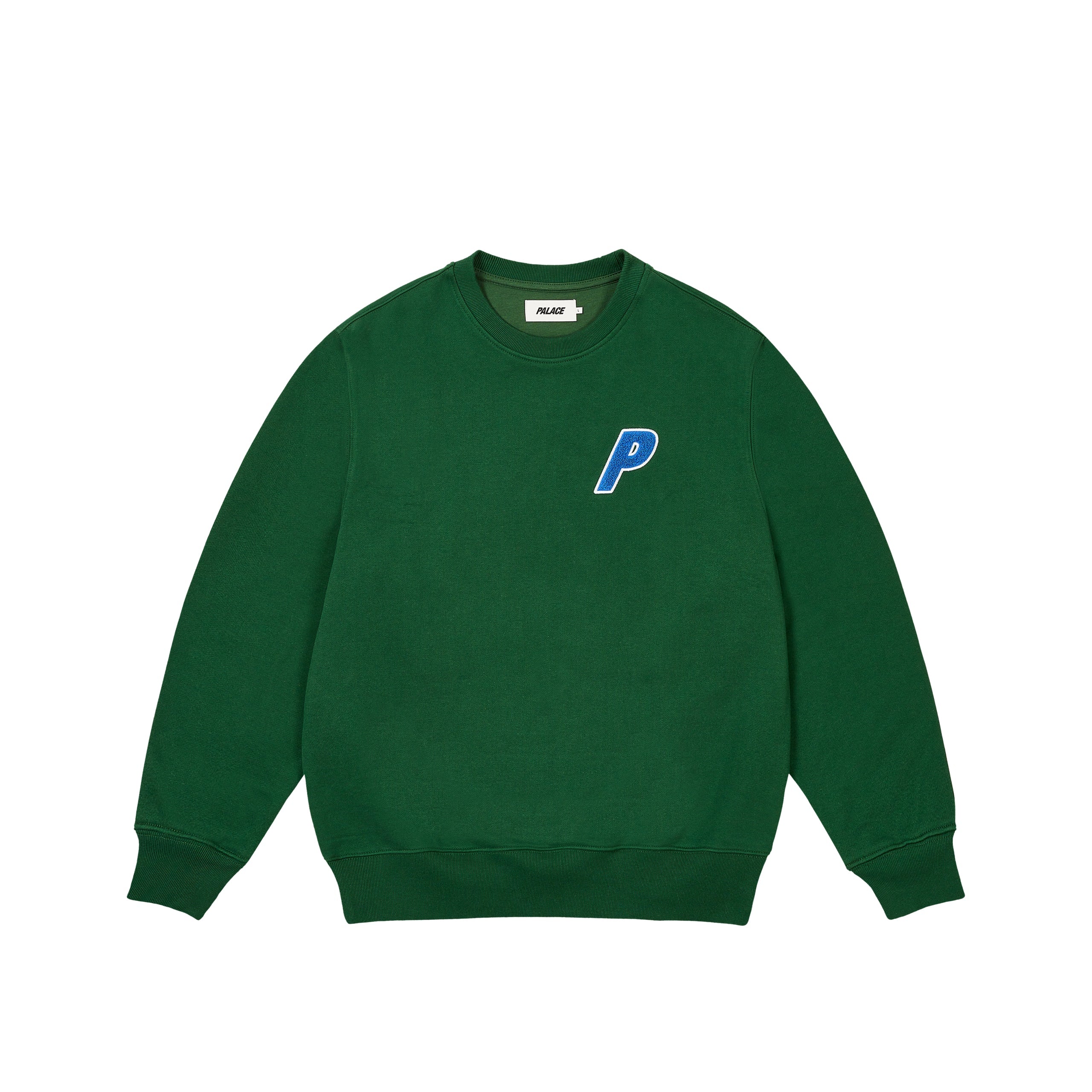 Palace Chenille Tri-ferg Crew Racey Green