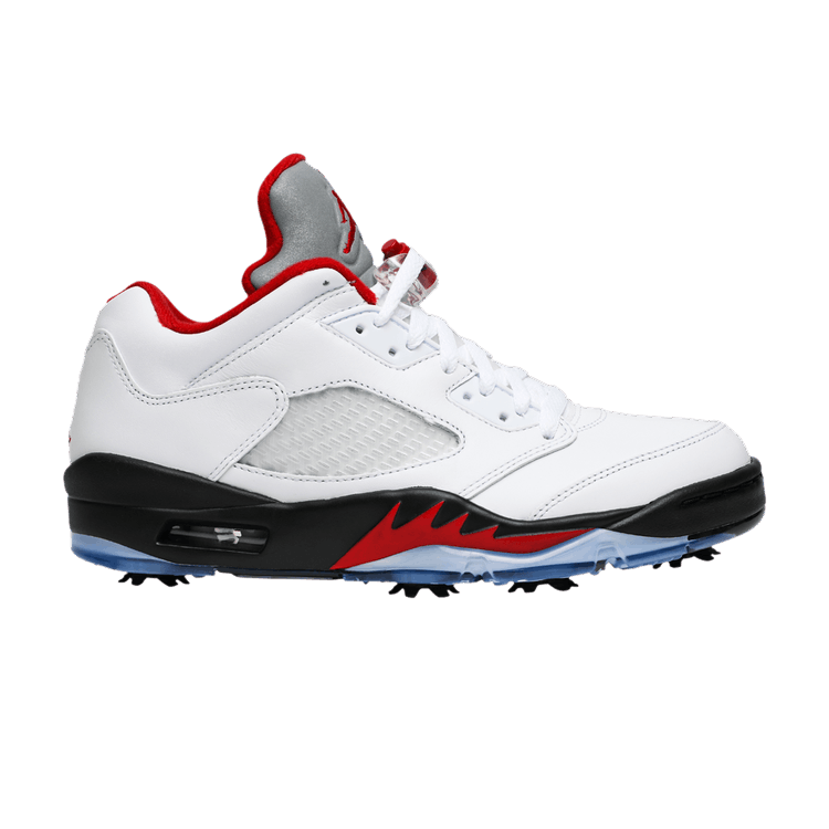 Jordan 5 Retro Low Golf Fire Red (Silver Tongue)