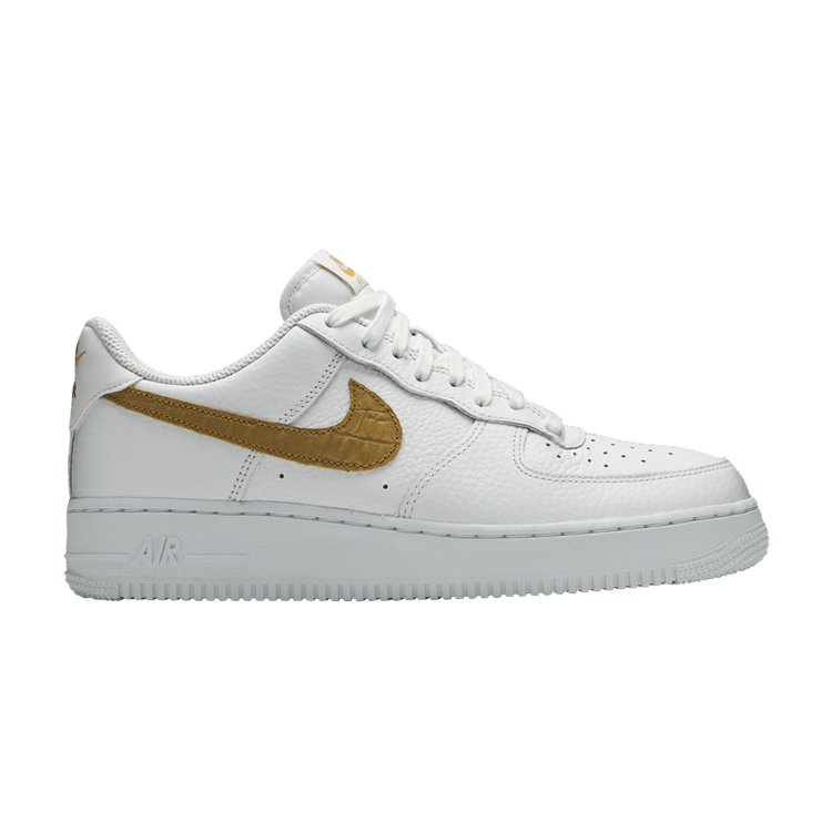 Nike Air Force 1 Low Pony Hair Snakeskin Club Gold