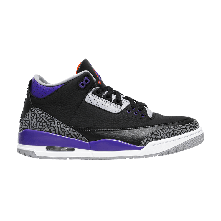 Jordan 3 Retro Black Court Purple