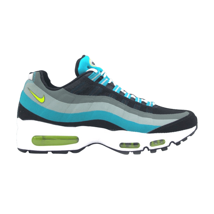 Nike Air Max 95 No Sew Running Sneakers Black/Venom Green-Turbo Green