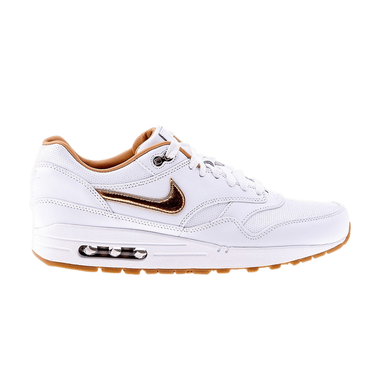 Nike Air Max 1 FB Woven White Metallic Gold