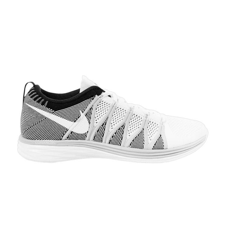 Nike Flyknit Lunar 2 White Wolf Grey Black